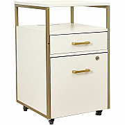 Techni Mobili Modern Rolling Filing Cabinet (S19WHT)