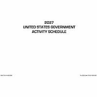 Unicor Flip Style Activity Schedule Calendar (6650588)