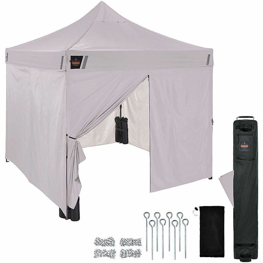ergodyne Heavy-Duty Pop-Up Tent Enclosed Kit - 10ft x 10ft (12963)