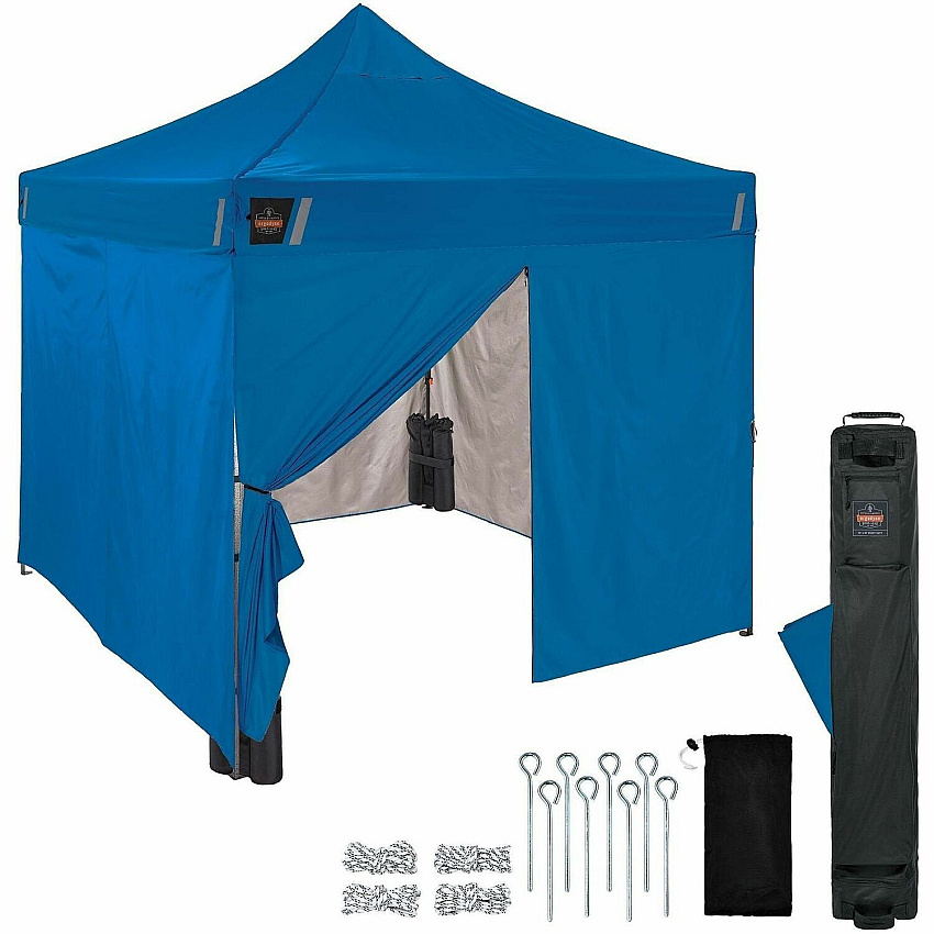 ergodyne Heavy-Duty Pop-Up Tent Enclosed Kit - 10ft x 10ft (12962)