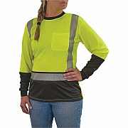 ergodyne GloWear 8278BK Womens Hi-Vis Long-Sleeve T-Shirt (22331)