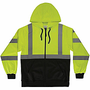 ergodyne GloWear 8312BK Essential Hi-Vis Hooded Zip-Up (22937)