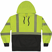 ergodyne GloWear 8317BK Performance Hi-Vis Hooded Sweatshirt (22973)