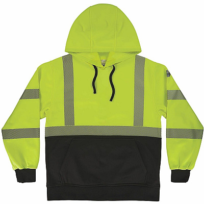 ergodyne GloWear 8317BK Performance Hi-Vis Hooded Sweatshirt (22973)