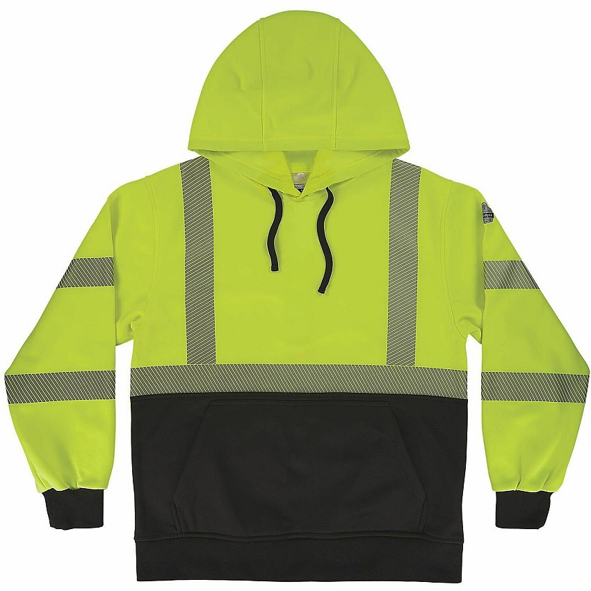 ergodyne GloWear 8317BK Performance Hi-Vis Hooded Sweatshirt (22973)