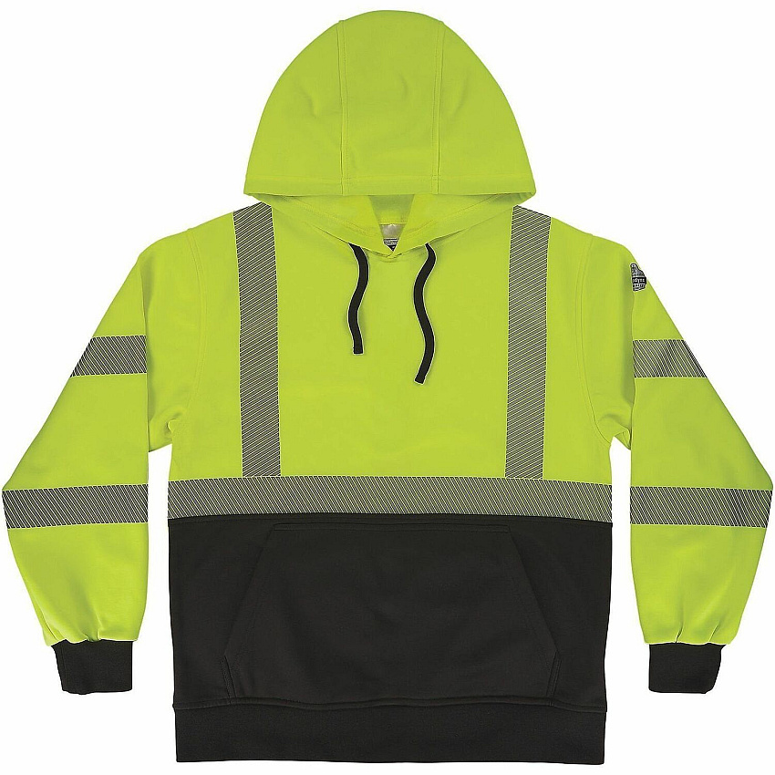 ergodyne GloWear 8317BK Performance Hi-Vis Hooded Sweatshirt (22976)