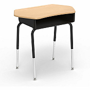 Lorell League Adjustable-Height Open-Front Student Desks (83092FMPL)