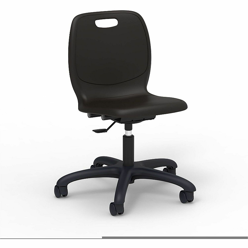 Lorell League Adjustable-Height Task Chairs (83093BKPL)