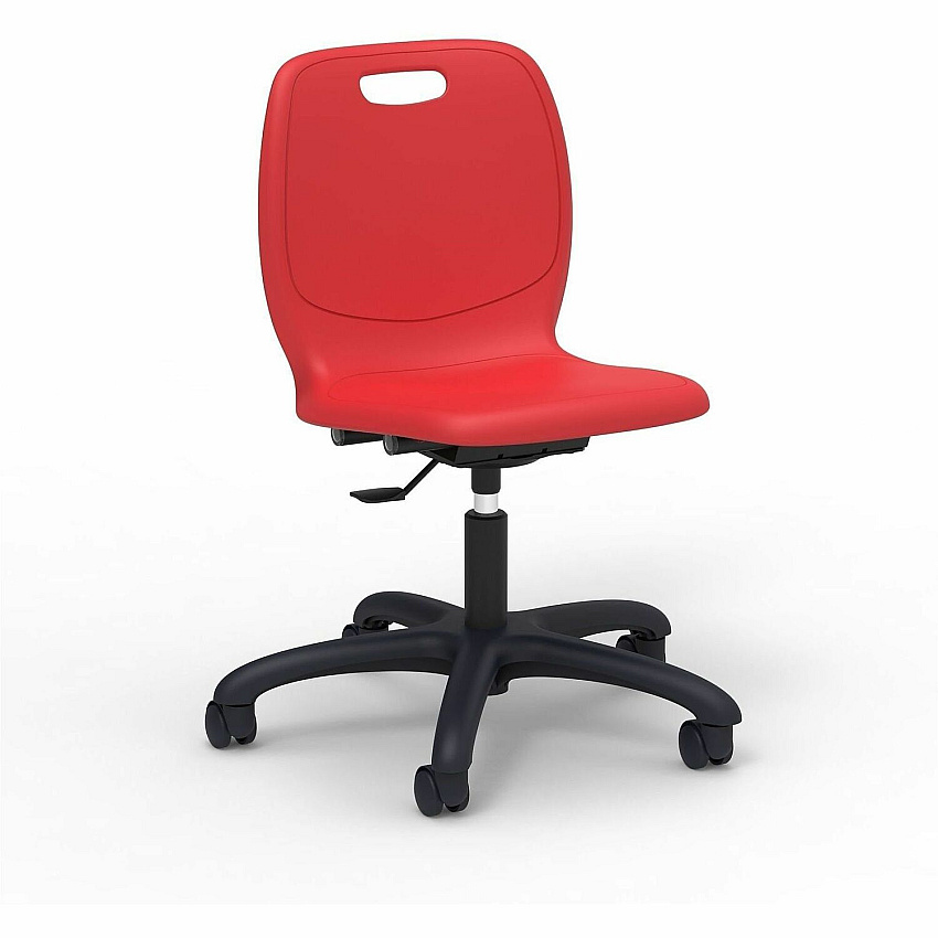 Lorell League Adjustable-Height Task Chairs (83093RDPL)
