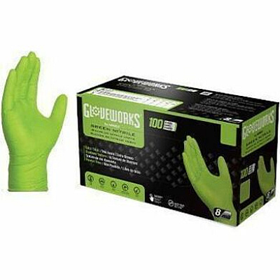 GloveWorks by AMMEX GloveWorks by AMMEX Industrial RDT Powder-Free Nitrile Gloves (GWGN42100)
