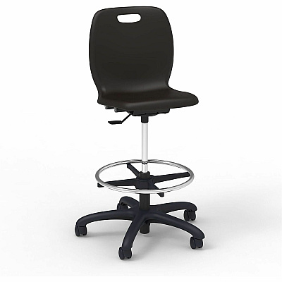 Lorell League Student Lab Stools (83094BKPL)