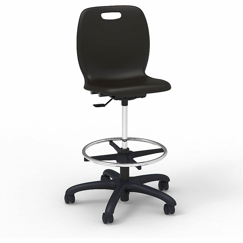 Lorell League Student Lab Stools (83094BKPL)