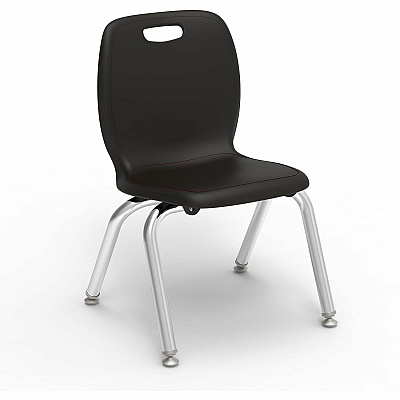 Lorell League Stacking Student Chairs (99903BKPL)