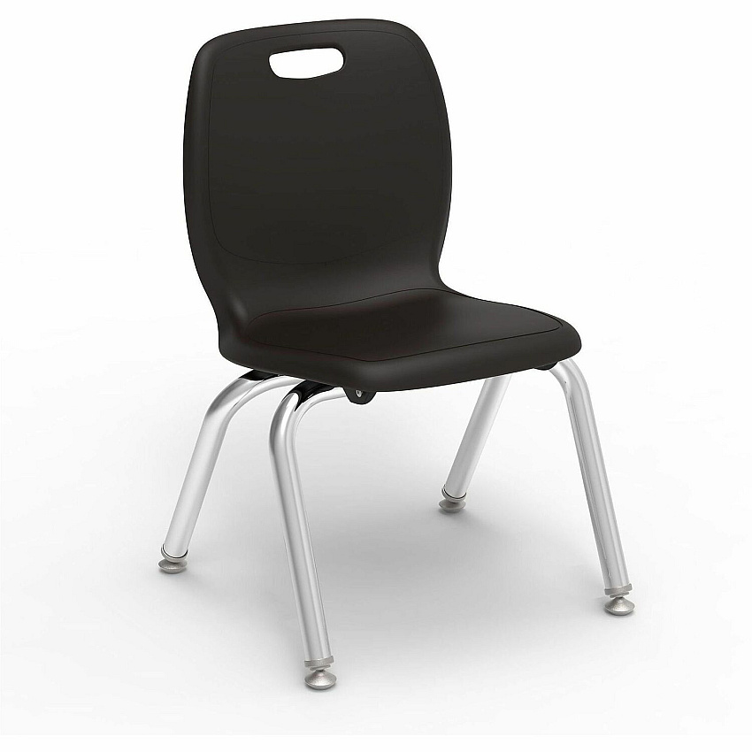Lorell League Stacking Student Chairs (99903BKPL)