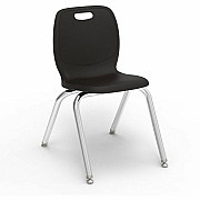 Lorell League Stacking Student Chairs (99905BKPL)