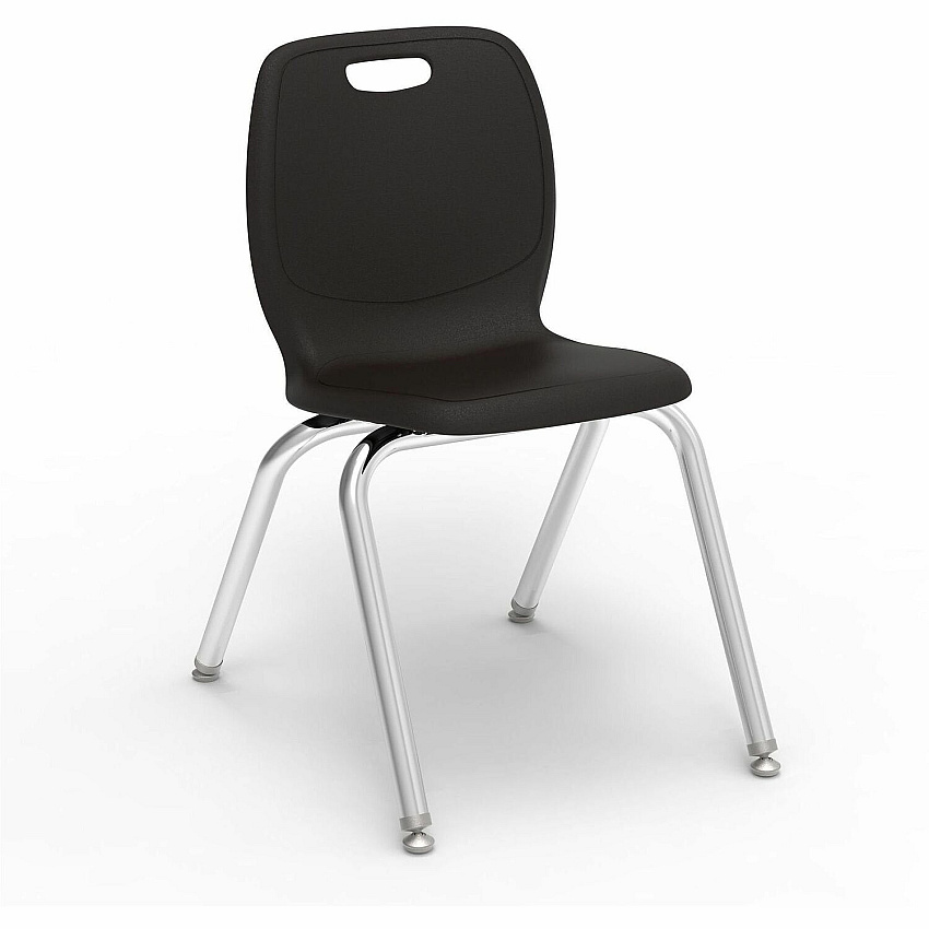 Lorell League Stacking Student Chairs (99905BKPL)