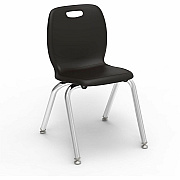 Lorell League Stacking Student Chairs (99904BKPL)