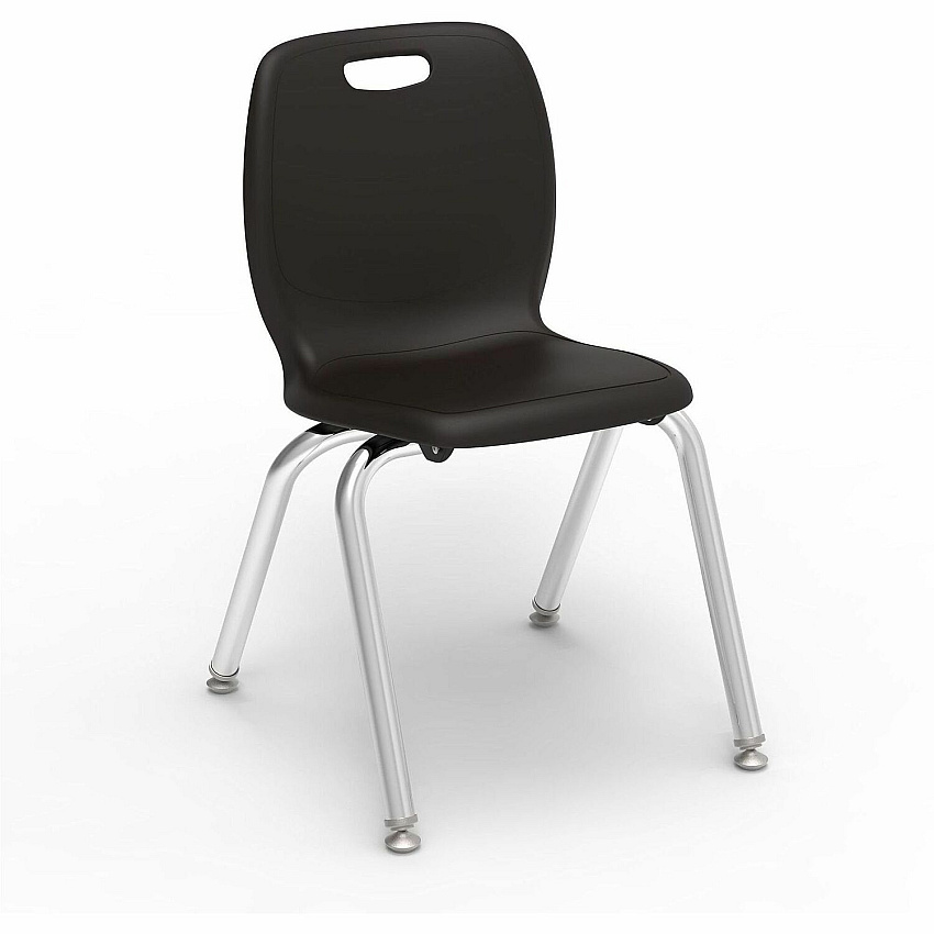 Lorell League Stacking Student Chairs (99904BKPL)