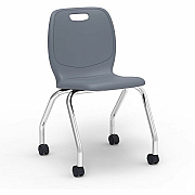 Lorell League Mobile Student Task Chairs (99909GYPL)