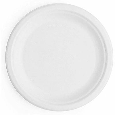 Vegware Nourish 7in Plate, White Molded Fiber (VWP011NFA)