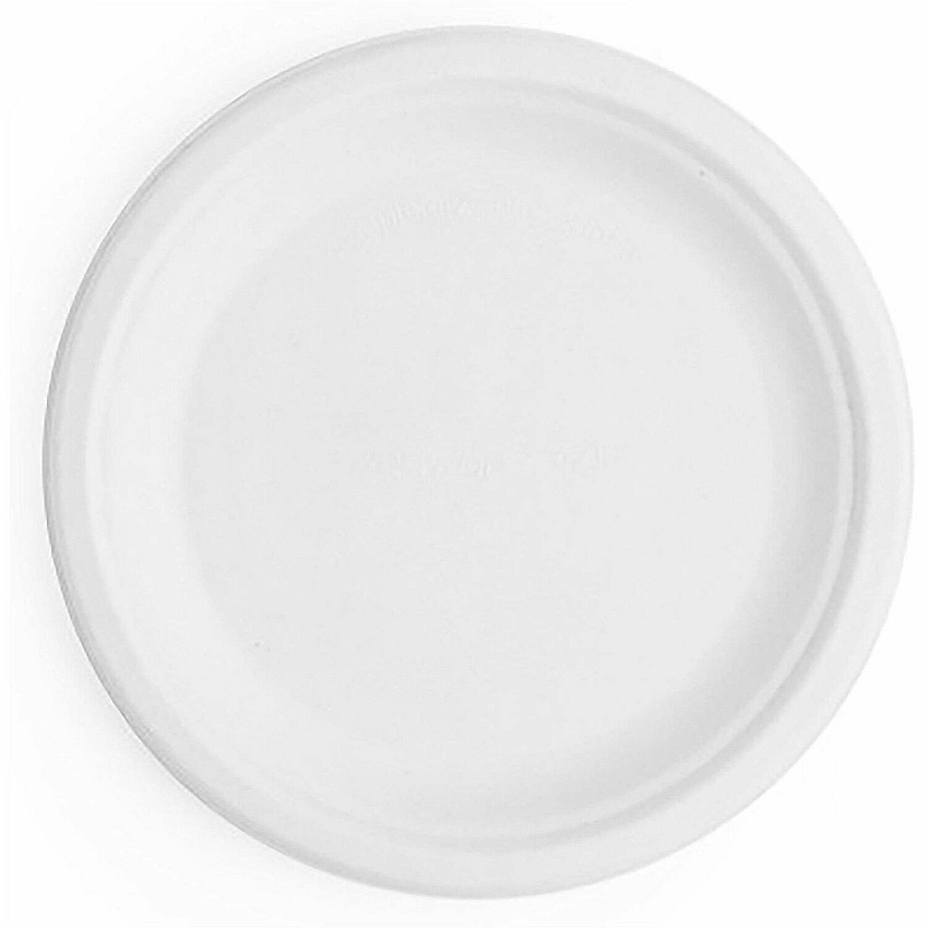 Vegware Nourish 7in Plate, White Molded Fiber (VWP011NFA)