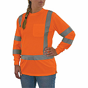 ergodyne GloWear 8374 Women's Essential Hi-Vis Long Sleeve T-Shirt (22152)