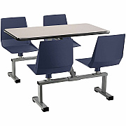 National Public Seating Cluster Swivel Booth with Swivel Seats (CSBG2448GY04)