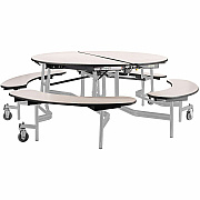 National Public Seating Mobile Fixed-Bench Units (TR60BMPPGYGY)
