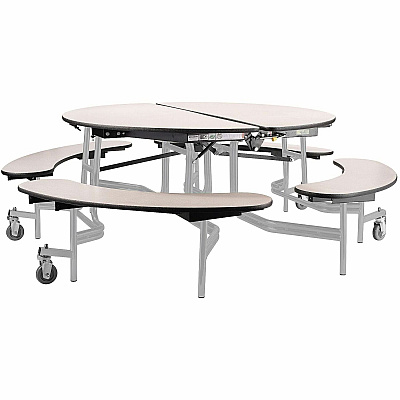 National Public Seating Mobile Fixed-Bench Units (TR60BMPPGYGY)