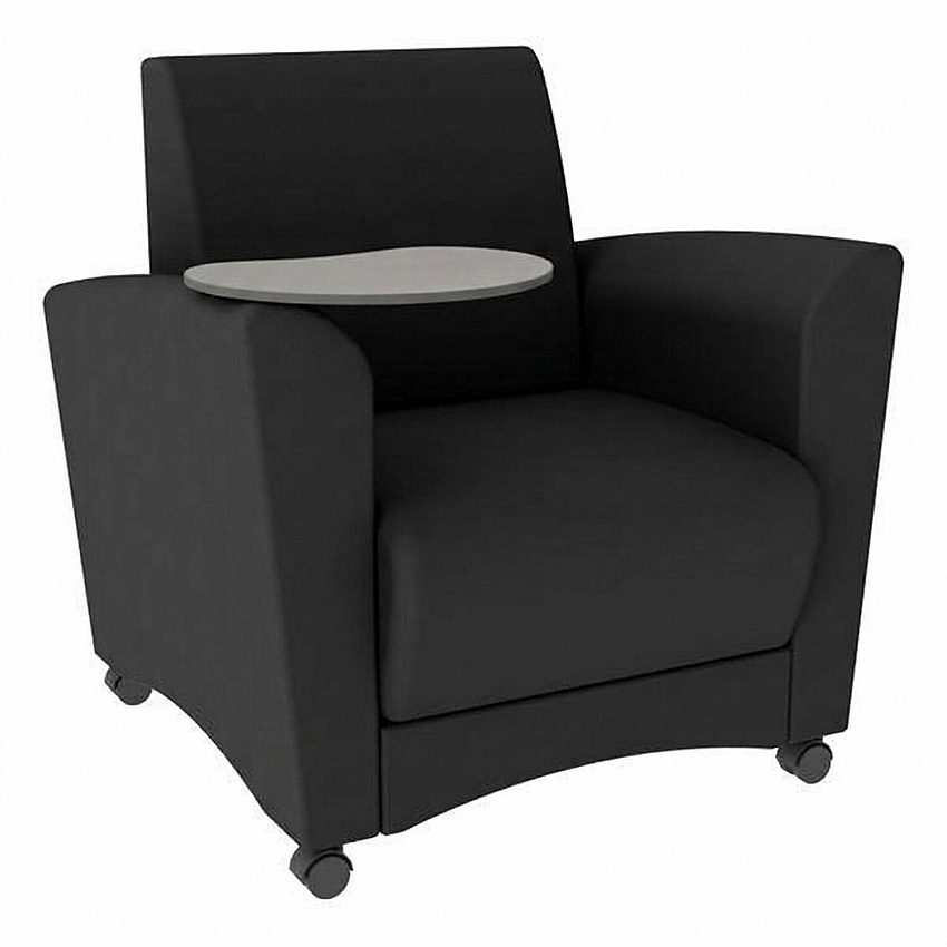 Learniture Shapes Series II Common Area Chair w/Tablet Arm (LNT1601BKCS)
