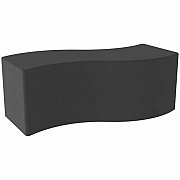 Learniture Shapes Series II Soft Seating Wave Bench (LNT1076BK)