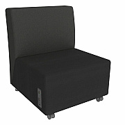 Learniture Shapes Series II Chair w/Charging Ports (LNT1022BKA)