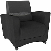 Learniture Shapes Series II Common Area Chair w/Tablet Arm (LNT1601BKGT)