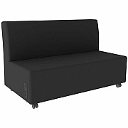 Learniture Shapes Series II Soft Seating Sofa w/Charging Ports (LNT1023BKA)