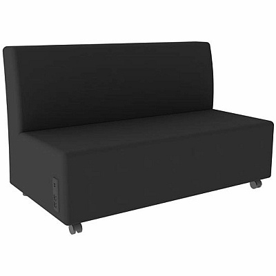 Learniture Shapes Series II Soft Seating Sofa w/Charging Ports (LNT1023BKA)