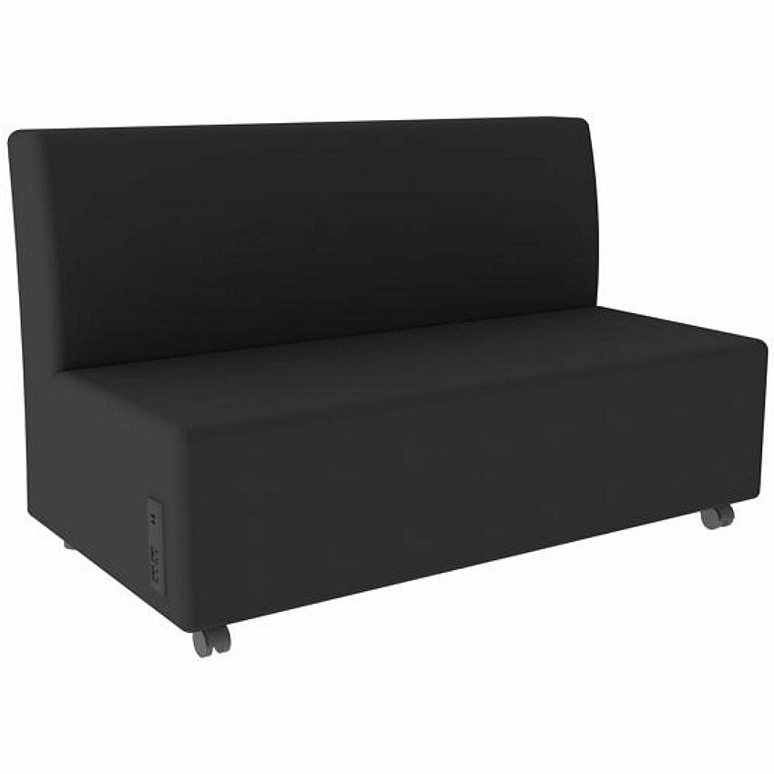 Learniture Shapes Series II Soft Seating Sofa w/Charging Ports (LNT1023BKA)