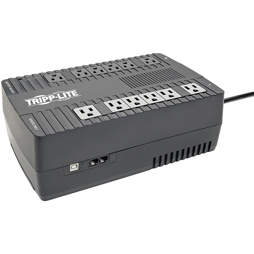 Tripp Lite 750VA 450W Line-Interactive UPS - 12 NEMA 5-15R Outlets, AVR, 120V, 50/60 Hz, USB, Desktop/Wall Mount (AVR750U)