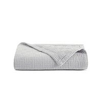 Host & Home Cotton Throw Blanket 50x70 Light Gray, Case Of 4 (THROW-COT-5070-LG)