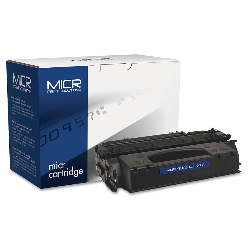 MICR Print Solutions Compatible Q7553X(M) (MCR53XM) High-Yield MICR Toner, 7,000 Page-Yield, Black