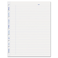 Blueline MiracleBind Ruled Paper Refill Sheets for all MiracleBind Notebooks and Planners, 9.25 x 7.25, White/Blue Sheets, Undated (REDAFR9050R)