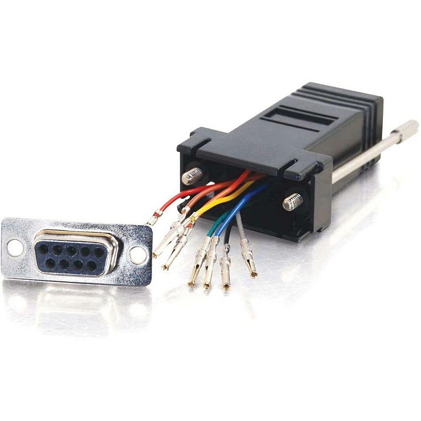 C2G Rj45/db9f Modular Adapter - Black (02943)