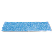 Rubbermaid Commercial Economy Wet Mopping Pad, Microfiber, 18", Blue, 12/Carton (RCPQ409BLUCT)