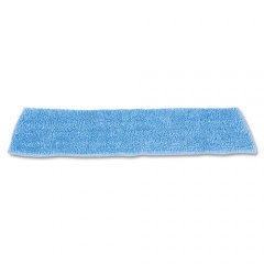 Rubbermaid Commercial Economy Wet Mopping Pad, Microfiber, 18", Blue, 12/Carton (Q409BLUCT)