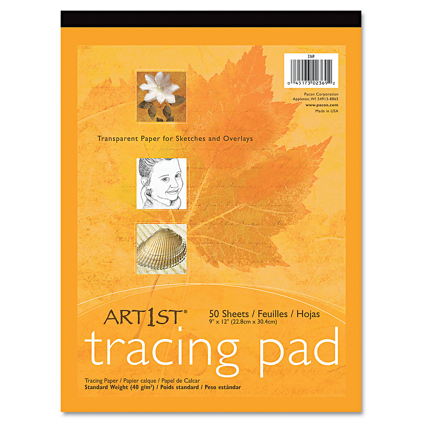 Pacon Art1st Parchment Tracing Paper, 16 lb, 14 x 17, White, 50/Pack (PAC2317)
