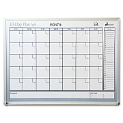 AbilityOne 7520012239896, SKILCRAFT Dry Erase 30-Day Planner, 36 x 24, White Surface, Aluminum Frame
