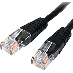 StarTech 50ft Black Molded Cat5e Utp Patch Cable (M45PATCH50BK)
