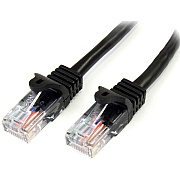StarTech 100ft Black Snagless Cat5e Patch Cable (45PATCH100BK)