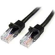 StarTech 25ft Black Cat5e Snagless Patch Cable (45PATCH25BK)