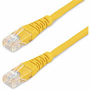 StarTech 1ft Yellow Molded Cat5e Utp Patch Cable (M45PATCH1YL)