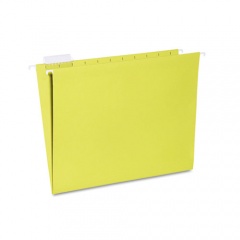 AbilityOne 7530013649501 SKILCRAFT Hanging File Folder, Letter Size, 1/5-Cut Tabs, Yellow, 25/Box